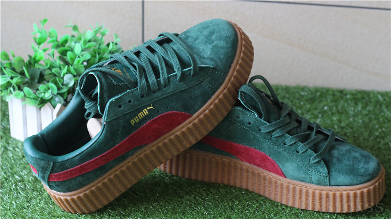 Rihanna Puma Suede Creeper Green